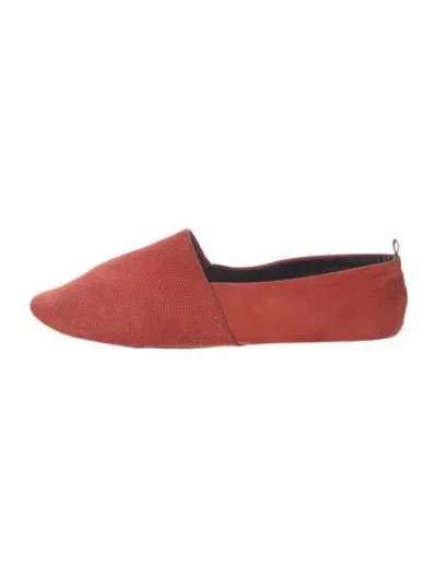 Pre-owned Newbark Suede Loafers In Red