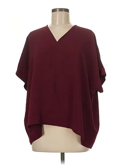 Pre-owned Newbury Kustom 3/4 Sleeve T-shirt In Burgundy