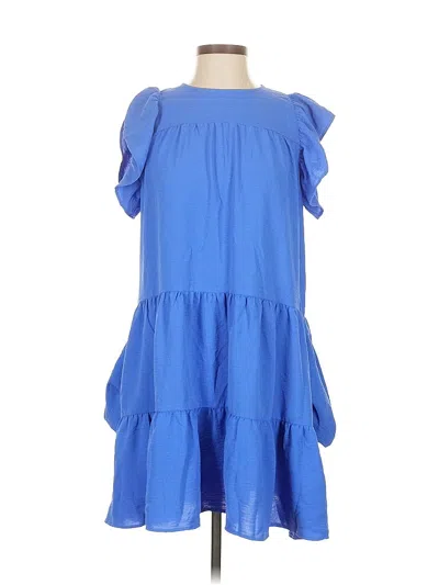 Pre-owned Newbury Kustom Casual Dress In Blue