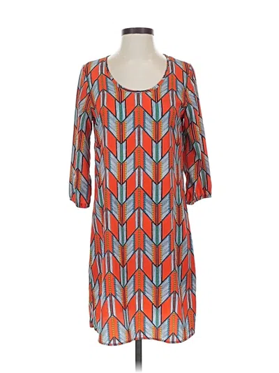 Pre-owned Newbury Kustom Casual Dress In Orange