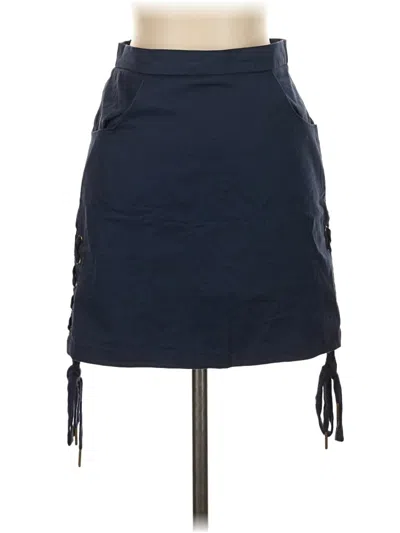 Pre-owned Newbury Kustom Casual Skirt In Blue