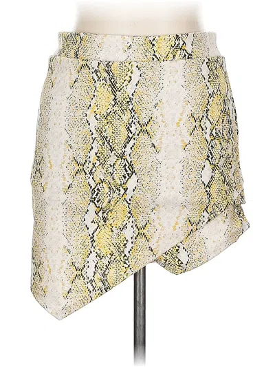 Pre-owned Newbury Kustom Casual Skirt In Yellow