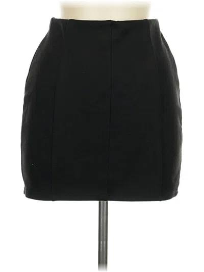 Pre-owned Newbury Kustom Formal Skirt In Black