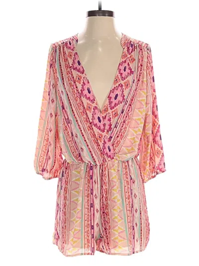 Pre-owned Newbury Kustom Romper In Pink