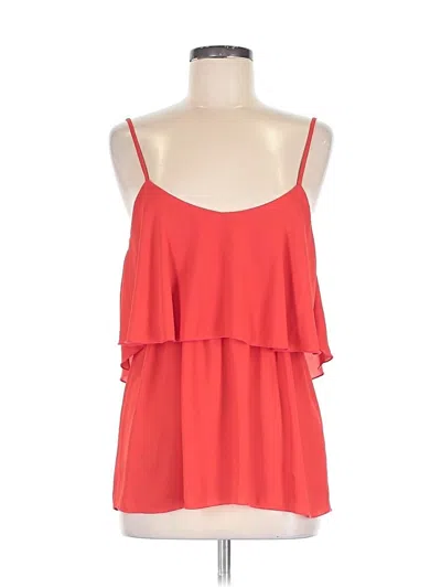 Pre-owned Newbury Kustom Sleeveless Blouse In Red