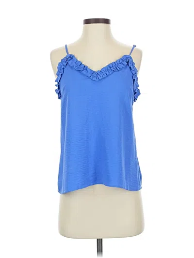 Pre-owned Newbury Kustom Sleeveless Top Blue Sweetheart Neckline Tops