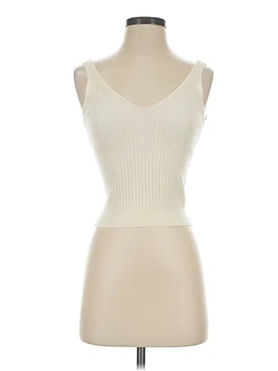 Pre-owned Newbury Kustom Sleeveless Top Ivory Sweetheart Neckline Tops