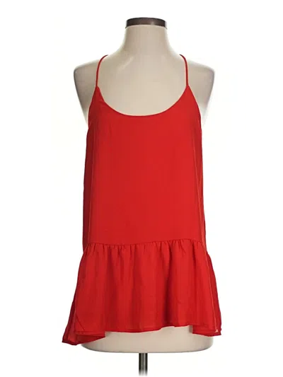 Pre-owned Newbury Kustom Sleeveless Top Red Halter Neckline Tops