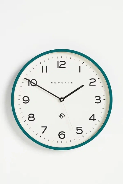 Newgate Echo Number Three Wall Clock In Green