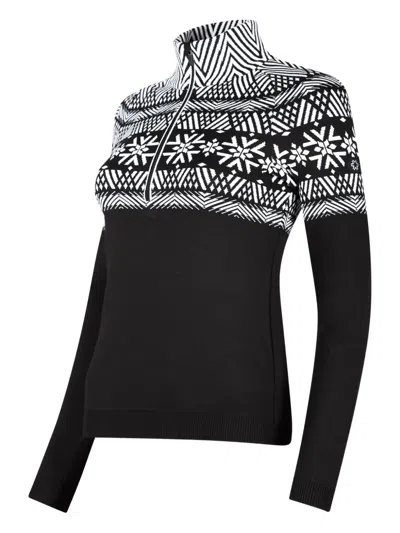 Newland Geometric-design Sweater In Black