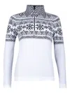 Newland Pullover Mit Geometrischem Muster In White