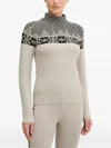 Newland Geometric-patterned Sweater In Neutral
