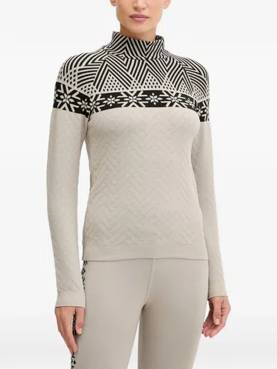 Newland Geometric-patterned Sweater In Neutral