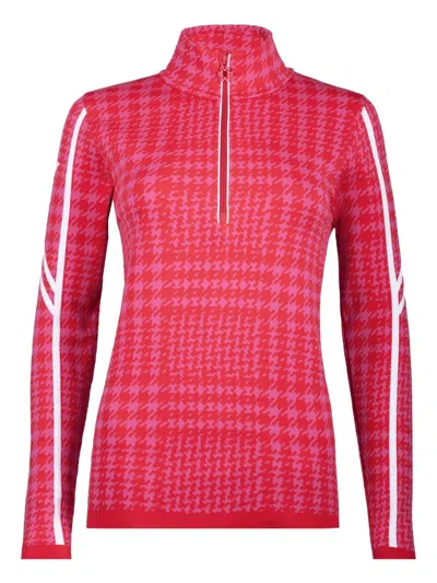 Newland Houndstooth Knitwear In Red