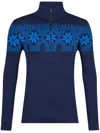 Newland Men Blue Polypropylene Blend Sweater In Blue