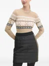 Newland Snowflake-pattern Bodysuit In Neutrals