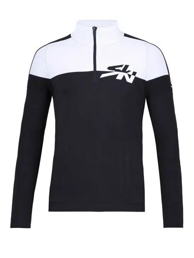 Newland Two-tone Ski Top In Negro