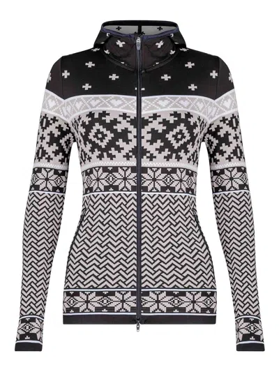 Newland Intarsia-knit Ski Jacket In Negro