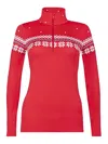 Newland Hilde Zip-up Ski Top In Rojo