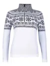 Newland Pullover Mit Geometrischem Muster In White