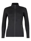 Newland Textured Zip-up Jacket In Black