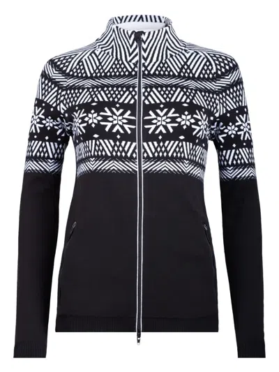 Newland Pullover Mit Geometrischem Muster In Black