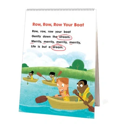 Newmark Learning Nursery Rhymes And Songs Flip Chart In Blue;white