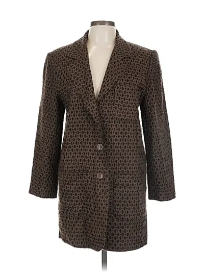 Pre-owned Newport News Coat In Brown