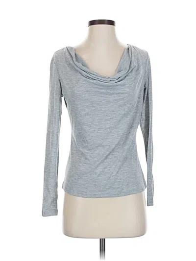 Pre-owned Newport News Long Sleeve Top Gray Cowl Neck Tops