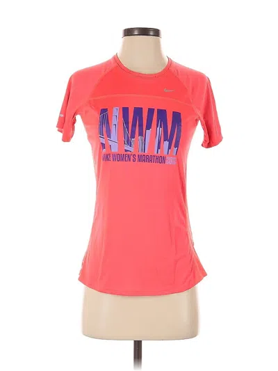 Pre-owned Newton Running Active T-shirt In Pink