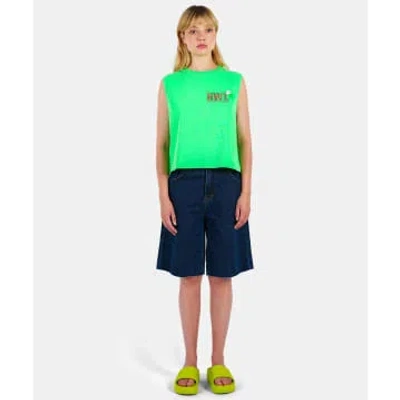Newtone Neon Green Ss24 Dyer  T Shirt