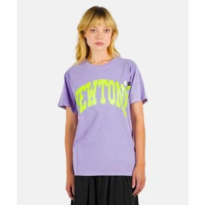 Newtone Tone Trucker T-shirt In Purple