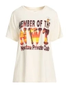 Newtone Woman T-shirt Ivory Size 3 Cotton In White