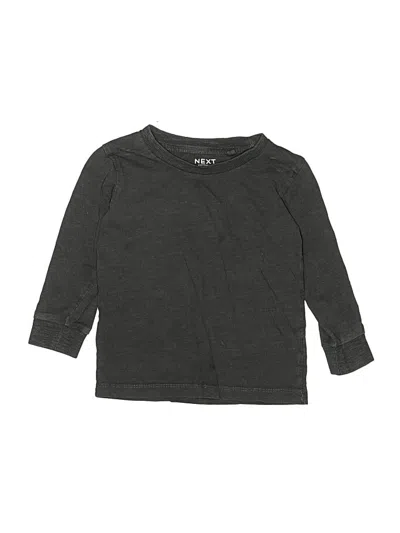 Pre-owned Next Kids' 3/4 Sleeve T-shirt In Gray