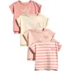 Next 4-pack Cotton T-shirts In Pink