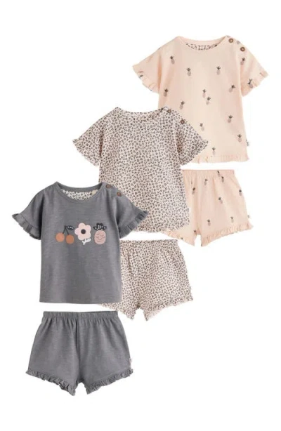 Next Babies'  6-pack Assorted Frill T-shirts & Shorts Set In Multi