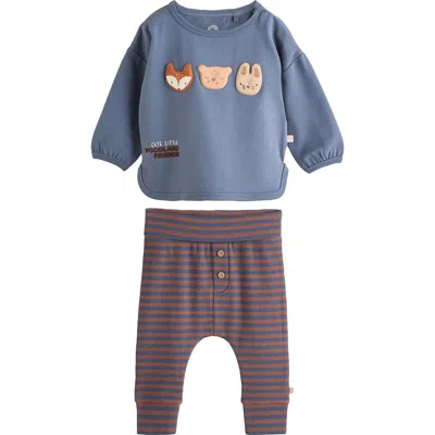 Next Babies'  Animal Graphic Sweatshirt & Joggers Set In Multi