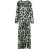 Next Animal Print Jersey Maxi Dress In Gray