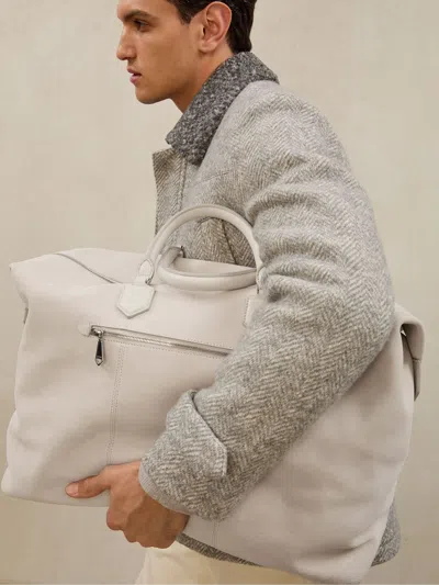 Next Atelier Suede Holdall In Red