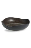 Next Black Glaze Stoneware Bowl In Black