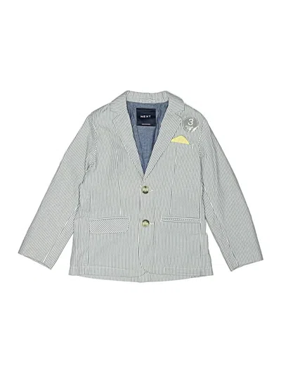 Pre-owned Next Kids' Blazer Jacket In Gray
