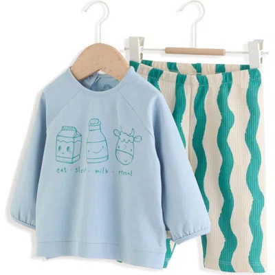 Next Babies'  Breakfast Trio Sweatshirt & Pants Set In Blue