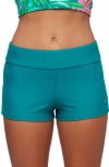 Next By Athena Good Karma Jump Start Swim Shorts In Deep Lake