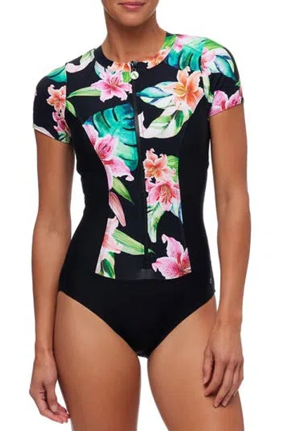 Next By Athena Keoki Zip Front One-piece Swimsuit
