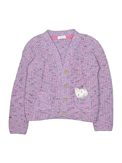 Pre-owned Next Kids' Cardigan Sweater In Purple