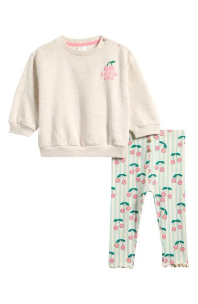 Next Babies'  Cherry Sweatshirt & Leggings Set In Multi