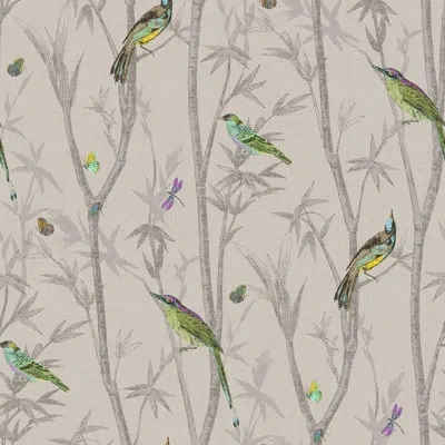 Next Chinoiserie Bird 33' L X 21" W Wallpaper Roll In Natural