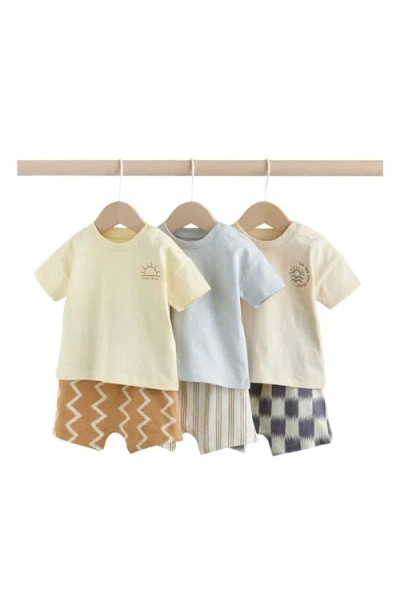 Next Babies'  Cotton T-shirts & Shorts Assorted 6-pack In Multi