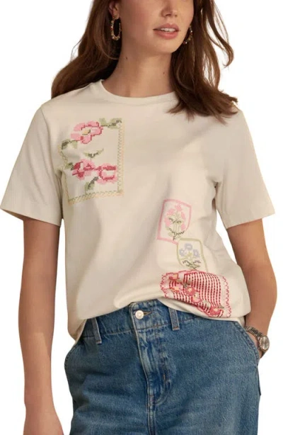 Next Cross Stitch Embroidered T-shirt
