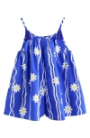 Next Daisy Print Playsuit In Blue